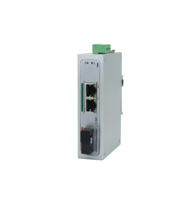 百兆1光2電工業PoE交換機 百兆1光2電工業PoE交換機