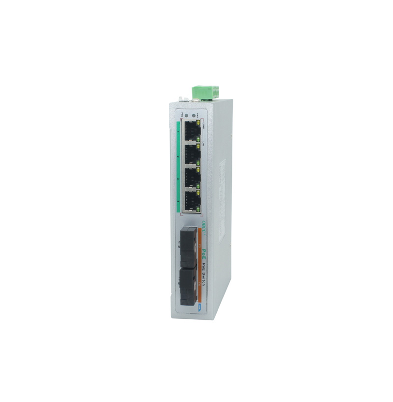 百兆2光4電工業(yè)PoE交換機 百兆2光4電工業(yè)PoE交換機