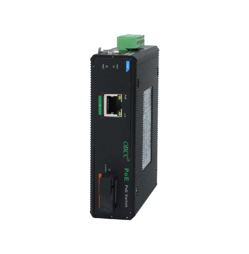 百兆1光1電工業PoE交換機 百兆1光1電工業PoE交換機
