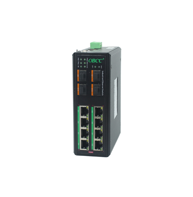 千兆4光8電網管型工業交換機 千兆4光8電網管型工業交換機